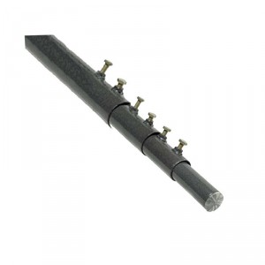 Мачта стальная серая 8 м. телескопическая фото 1