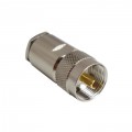 Разъём U-112F (UHF-male, прижимной, на кабель RG-58)