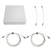 Антенна 3G/4G KAA15-1700/2700 (Панельная, 2 x 12-15 дБ, кабель 2х3м., пигтейлы 2хСRC9)