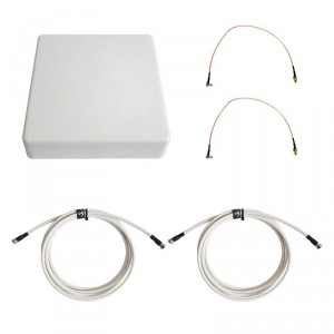 Антенна 3G/4G KAA15-1700/2700 (Панельная, 2 x 12-15 дБ, кабель 2х3м., пигтейлы 2хTS9) фото 1