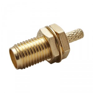 Разъём S-211L (SMA-female, обжимной, на кабель RG-174, RG-316) фото 3