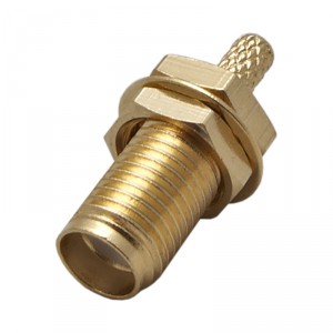 Разъём S-211L (SMA-female, обжимной, на кабель RG-174, RG-316) фото 5