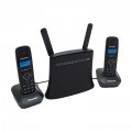 Стационарный GSM-телефон с двумя DECT-трубками на базе роутера