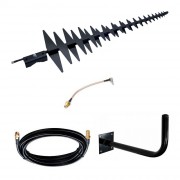 Антенна для интернета Дельта Л/900/1700-2800 (Пила) с кабелем 10м, пигтейлом CRC9 и кронштейном