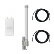 Точка доступа WiFi Ubiquiti Rocket M2 с круговой MIMO-антенной Точка доступа WiFi Ubiquiti Rocket M2 с круговой MIMO-антенной