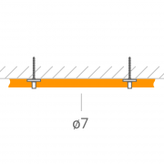 Прокладка ВЧ-кабеля 7 мм.
