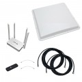 Комплект 3G/4G Дача-Максимум 2x2 (Роутер WiFi, модем, кабель 2х5м, антенна 3G/4G 2x20 дБ)