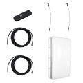Модем Huawei E3372 с внешней 3G/4G-антенной MIMO 2 х 15 дБ и ВЧ-кабелями по 5м