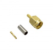 Разъём S-A111L (RP-SMA-male, обжимной, на кабель RG-174, RG-316, реверсный)