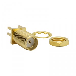 Разъём S-P215 (SMA-female, под печатный монтаж, с гайкой) фото 2 | GSM-Репитеры.РУ Разъём S-P215 (SMA-female, под печатный монтаж, с гайкой) фото 2