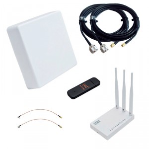 Интернет-комплект на дачу (MIMO-антенна, 4G-модем, WiFi-роутер) фото 1