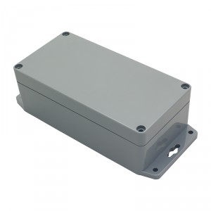 Корпус 160х80х55 мм, IP65, ABS пластик, темно-серый, с фланцами фото 2