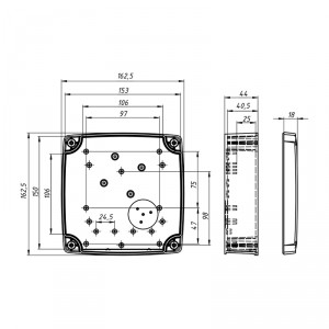 Универсальный герметичный бокс AX-BOX-3 для активного оборудования фото 9 | GSM-Репитеры.РУ Универсальный герметичный бокс AX-BOX-3 для активного оборудования фото 9
