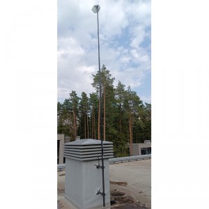 Мачта стальная серая 6 м. телескопическая фото 5