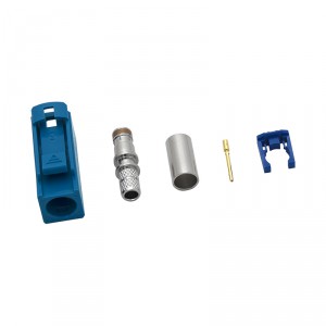 Разъём Fakra тип Z (Water Blue / 5021) female обжимной для кабеля RG-316 фото 1 | GSM-Репитеры.РУ Разъём Fakra тип Z (Water Blue / 5021) female обжимной для кабеля RG-316 фото 1