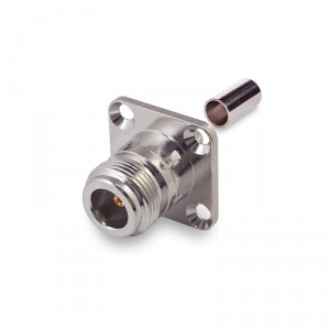 Разъём N-241F (N-female, приборный фланец, на кабель RG-58) фото 1 | GSM-Репитеры.РУ Разъём N-241F (N-female, приборный фланец, на кабель RG-58) фото 1