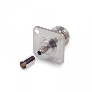 Разъём N-241F (N-female, приборный фланец, на кабель RG-58) фото 2 | GSM-Репитеры.РУ Разъём N-241F (N-female, приборный фланец, на кабель RG-58) фото 2