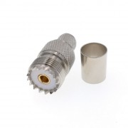 Разъём U-211/8D (UHF-female, обжимной, на кабель 8D-FB)