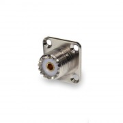 Разъём U-245 (UHF-female, корпусной, под фланец, SO-259)