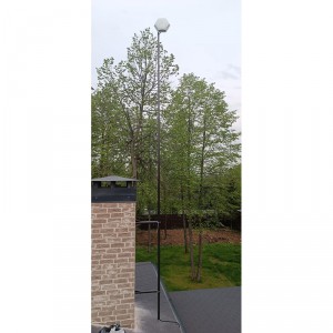 Мачта стальная серая 8 м. телескопическая фото 3