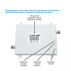 Репитер-усилитель связи и интернета Baltic Signal BS-GSM/3G-65-kit (до 200 м2) фото 6 | GSM-Репитеры.РУ Репитер-усилитель связи и интернета Baltic Signal BS-GSM/3G-65-kit (до 200 м2) фото 6
