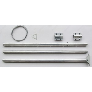 Мачта антенная M30D3 алюминиевая серая 3 м. составная 3х1м фото 2