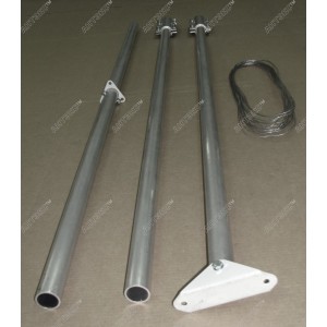 Мачта антенная M45D3 алюминиевая серая 4.5 м. составная 3х1.5м фото 3