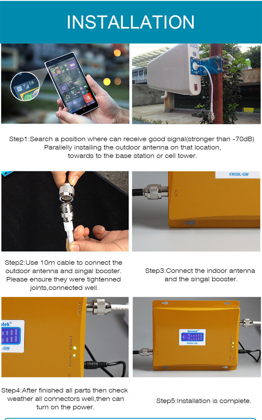 Репитер Lintratek KW20L-GW (900+2100)