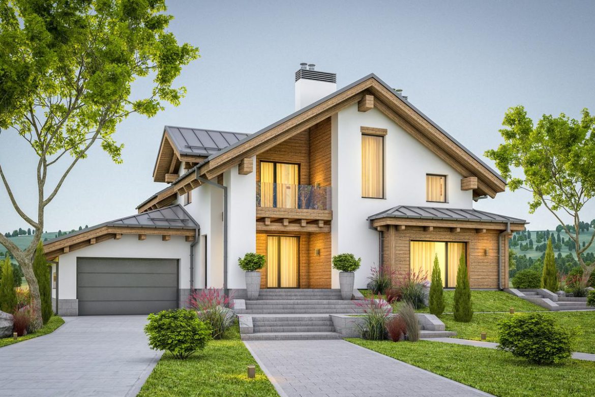 Частный дом иллюстрация