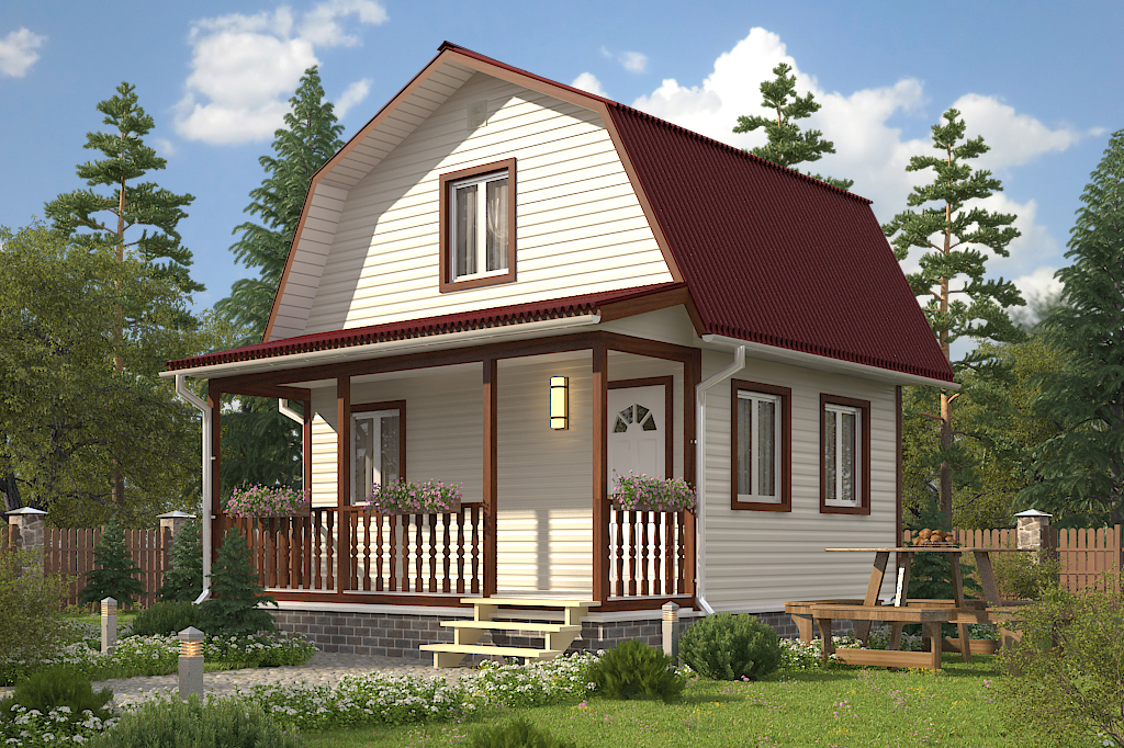 Загородный дом иллюстрация