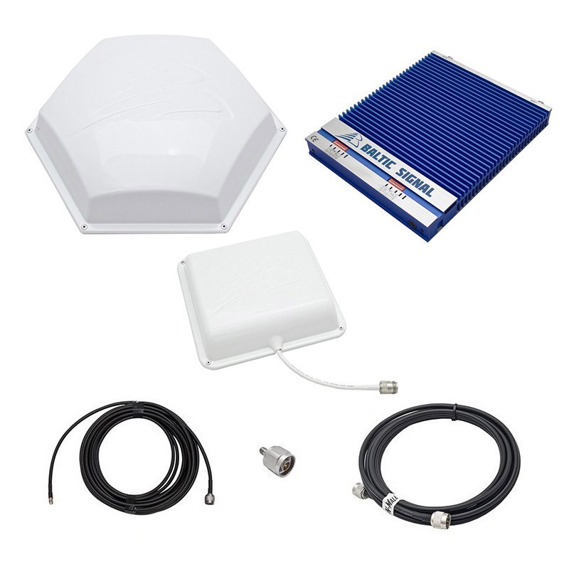 Комплект Baltic Signal для усиления GSM/LTE 1800 и 3G (до 400 м2)