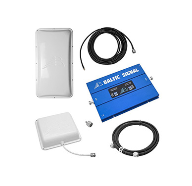 Комплект Baltic Signal для усиления GSM/LTE 1800 и 3G (до 300 м<sup>2</sup>